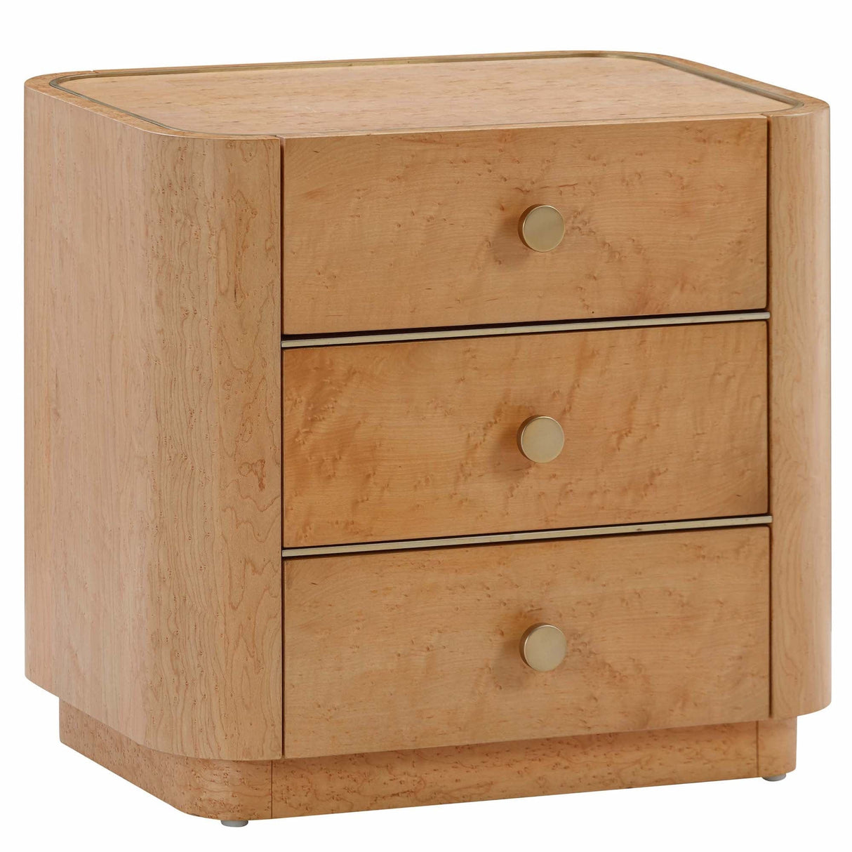 Candelabra Home Abigail Natural Acacia Nightstand Furniture TOV-B54255