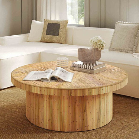 Candelabra Home Acadia Rattan Coffee Table Furniture TOV-OC21007