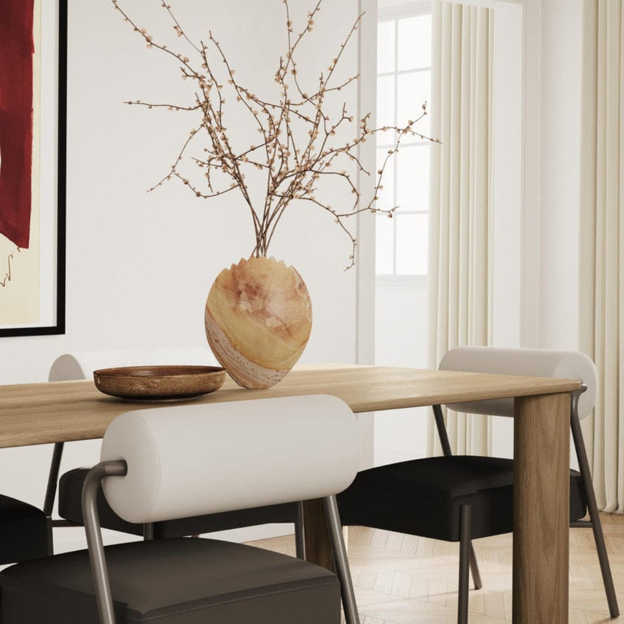 Candelabra Home Akola Oak Rectangular Dining Table Dining Tables