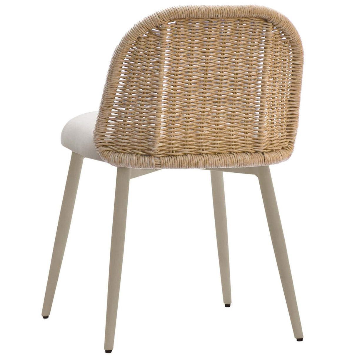 Candelabra Home Alexa Cream Outdoor Dining Chair Curved Upholstered Dining Chair TOV-O68959