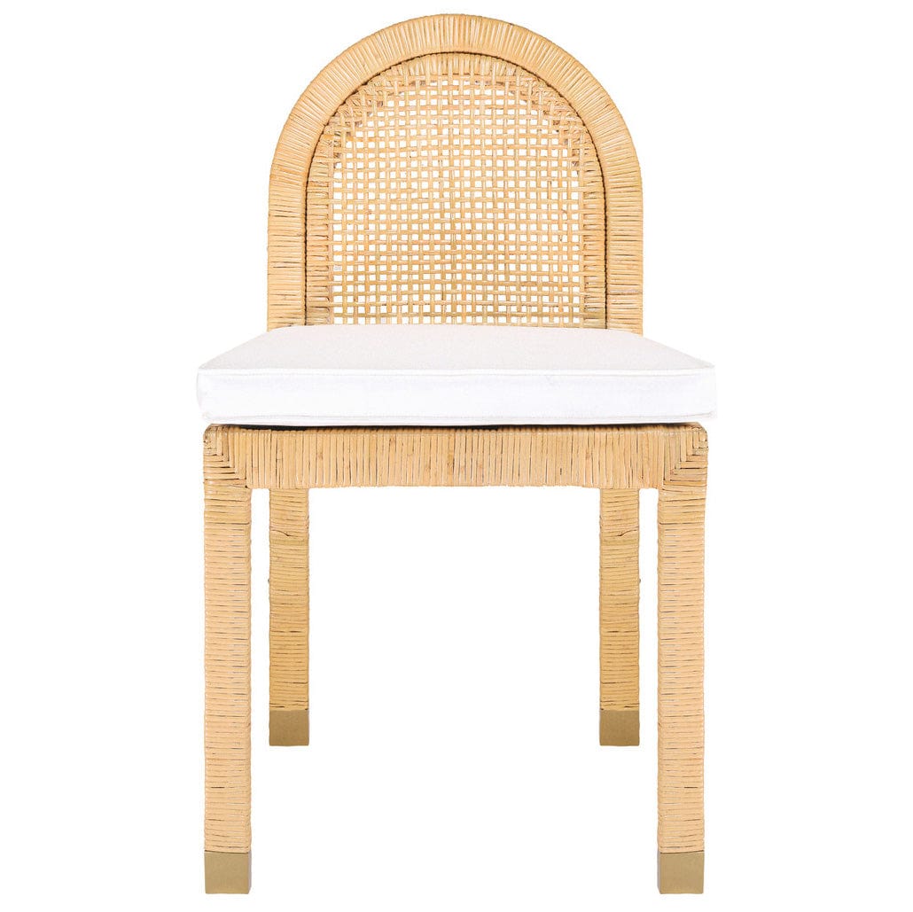 Candelabra Home Amara Natural Rattan Arched Back Dining Chair Curved Wooden Dining Chair TOV-D21026