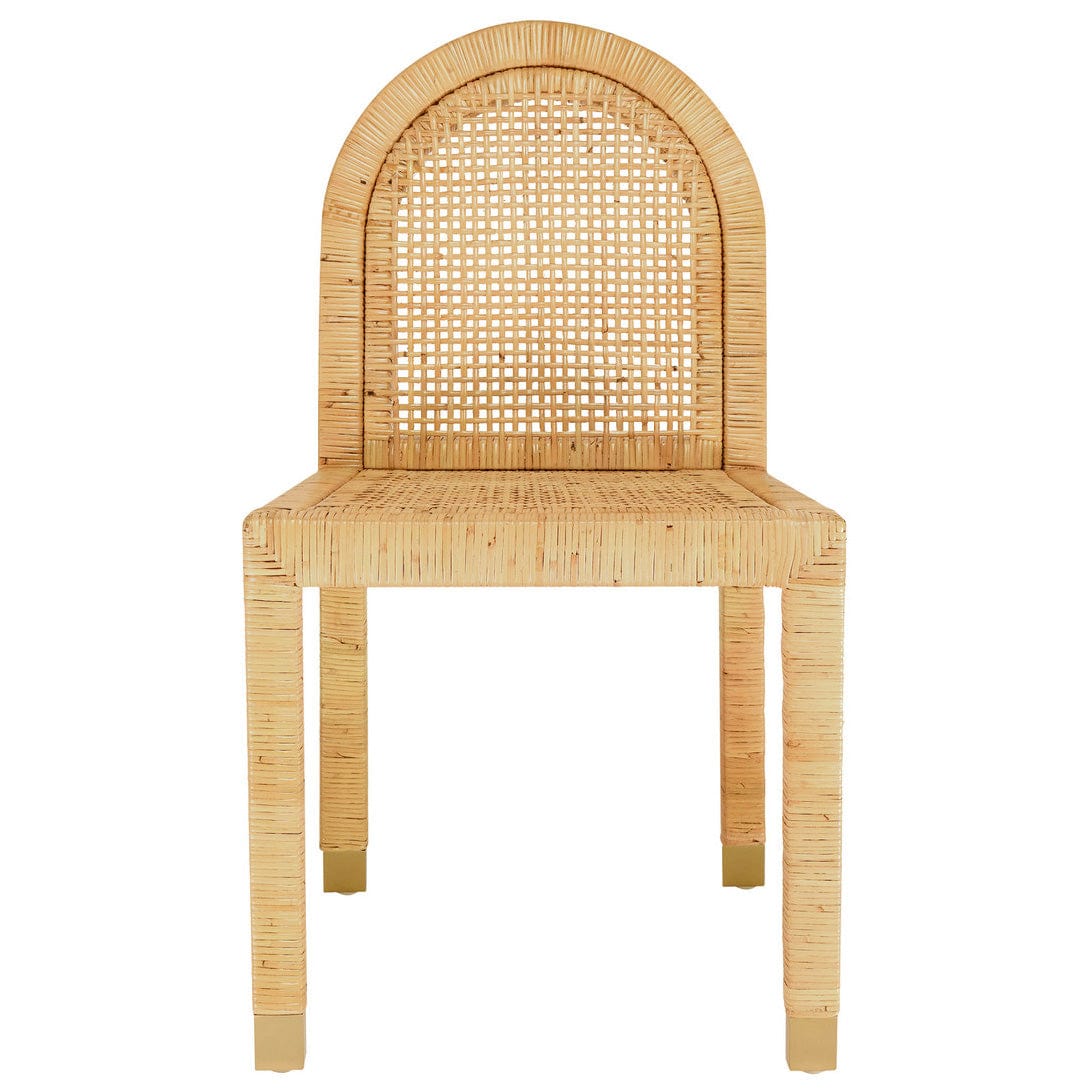 Candelabra Home Amara Natural Rattan Arched Back Dining Chair Curved Wooden Dining Chair TOV-D21026