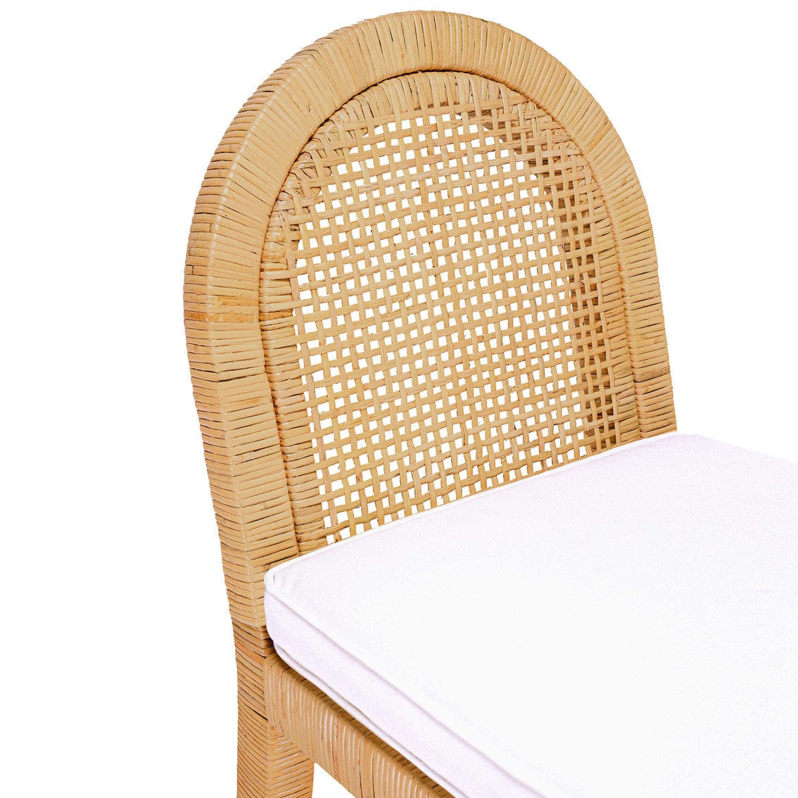 Candelabra Home Amara Natural Rattan Arched Back Dining Chair Curved Wooden Dining Chair TOV-D21026