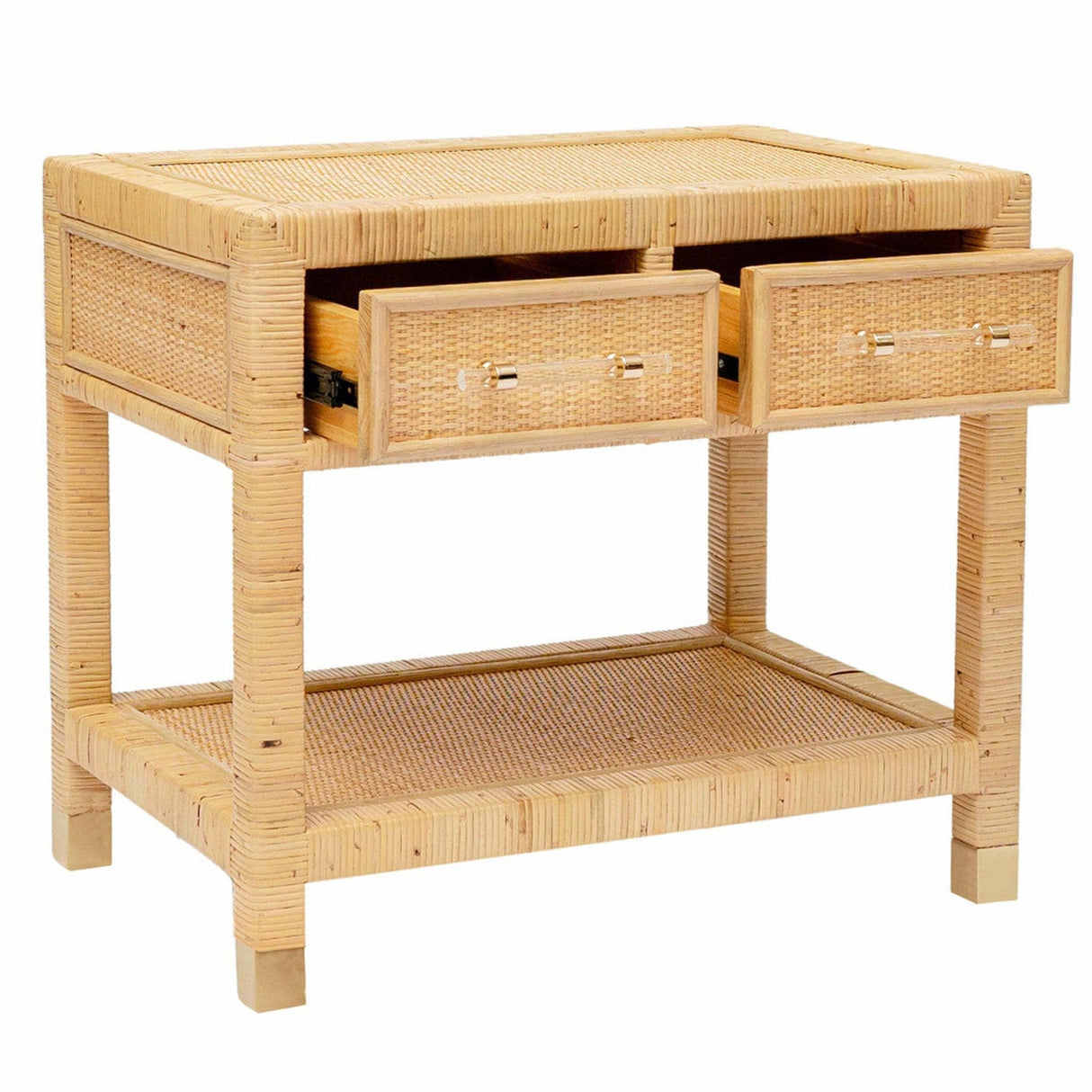 Candelabra Home Amara Natural Rattan Nightstand Nightstands TOV-B21027