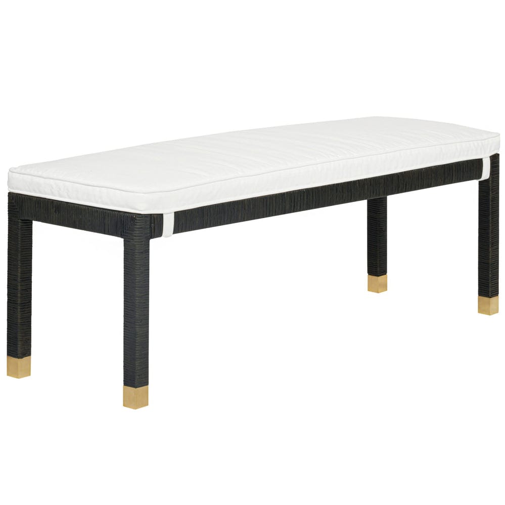 Candelabra Home Amara Rattan Bench Rattan Bench