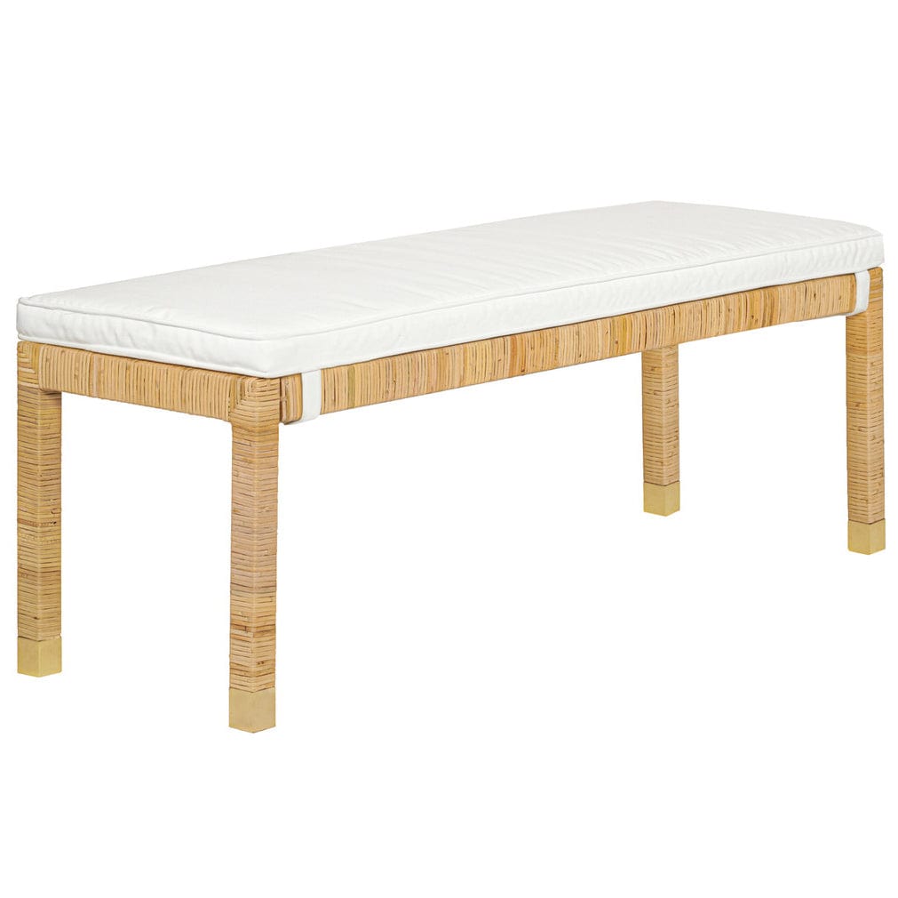 Candelabra Home Amara Rattan Bench Rattan Bench