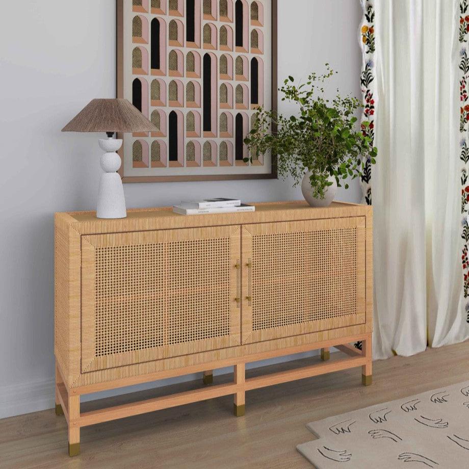 Candelabra Home Amara Rattan Buffet Rattan Buffet