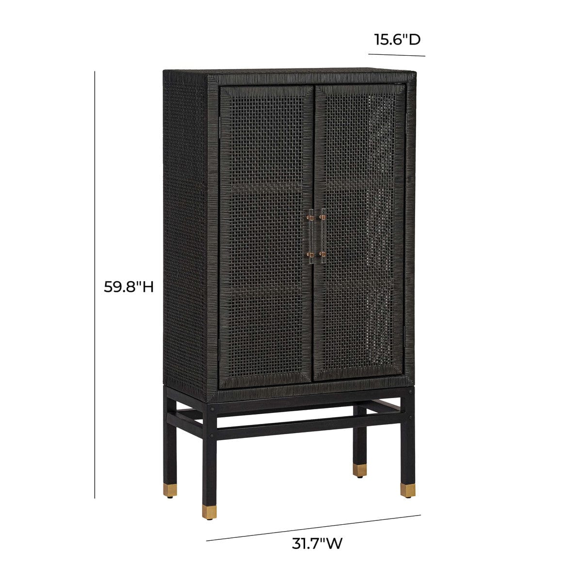 Candelabra Home Amara Rattan Cabinet Rattan Cabinet
