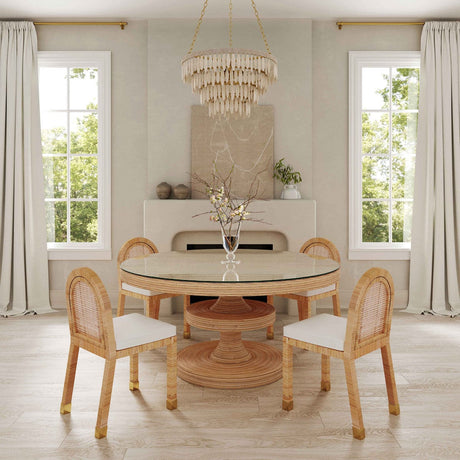 Candelabra Home Apollonia Round Dining Table Dining Tables TOV-D21021 793580628862