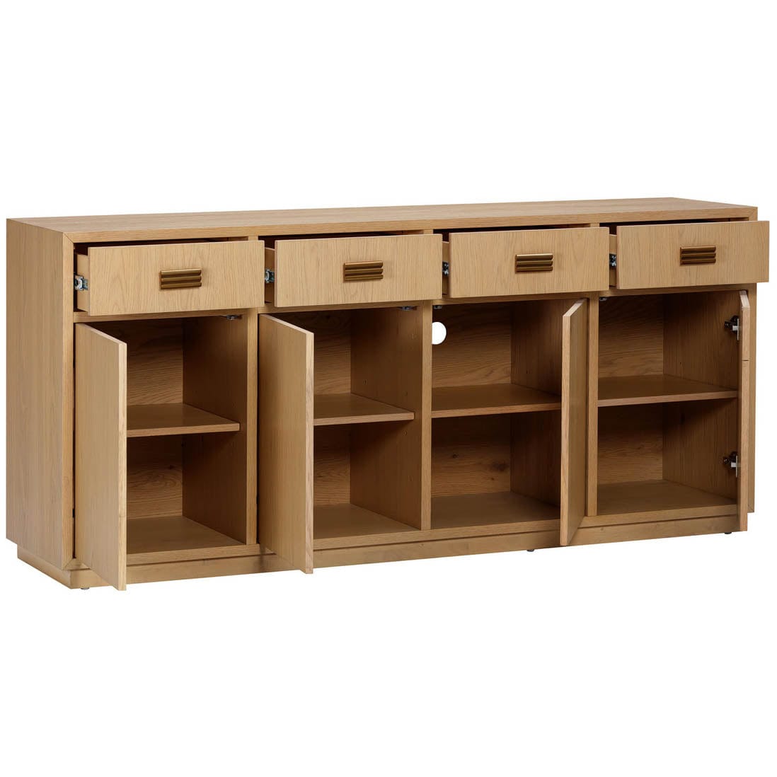 Candelabra Home Aria Oak Buffet Wooden Storage Buffet