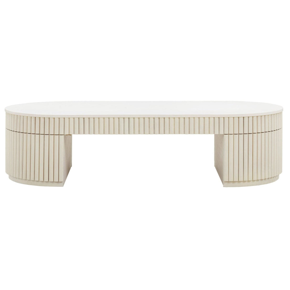 Candelabra Home Bella Cream Oval Coffee Table Coffee Tables TOV-OC54323