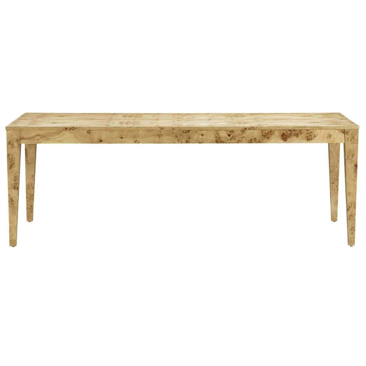 Candelabra Home Brandyss Natural Burl Rectangular Dining Table Dining Tables TOV-D54287