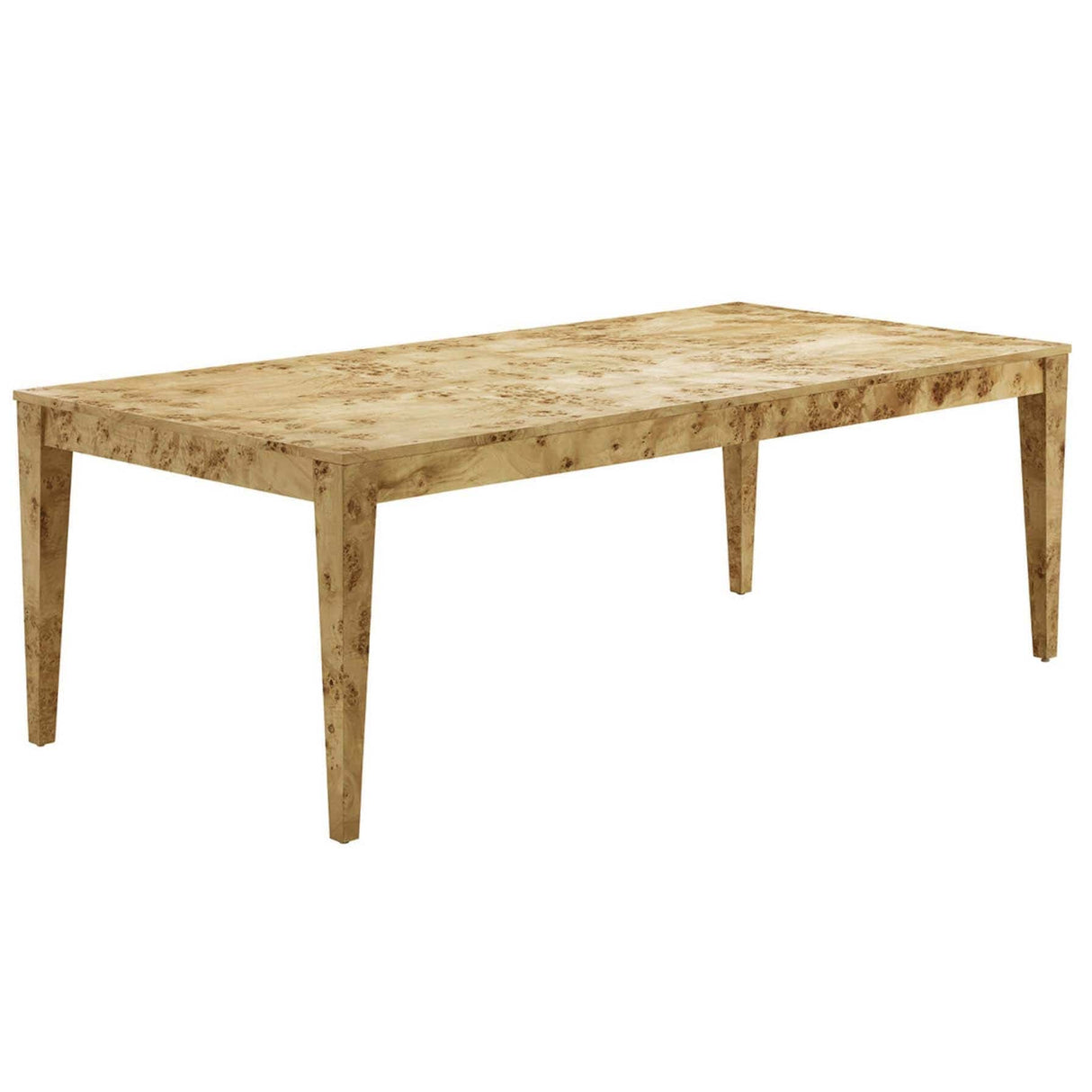 Candelabra Home Brandyss Natural Burl Rectangular Dining Table Dining Tables TOV-D54287