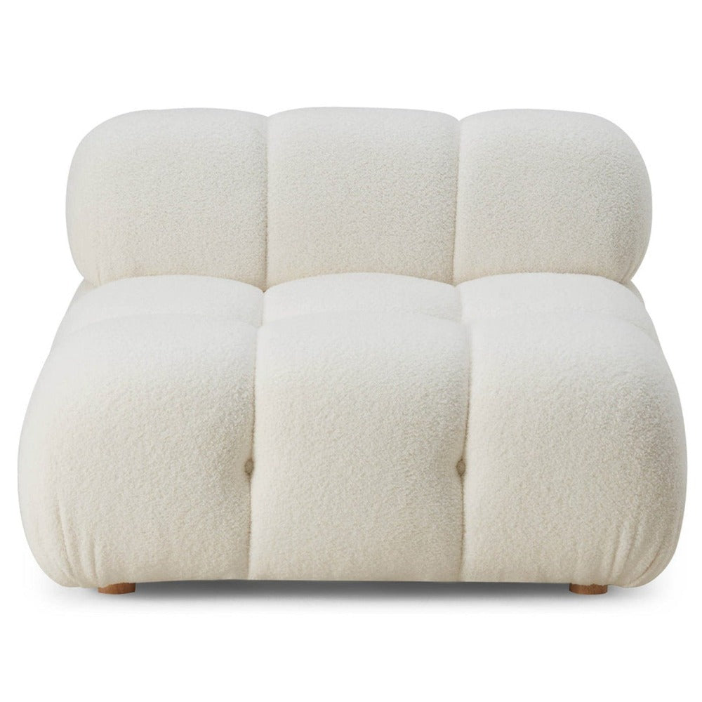 Candelabra Home Calliope Cream Vegan Shearling Modular Collection Sofas