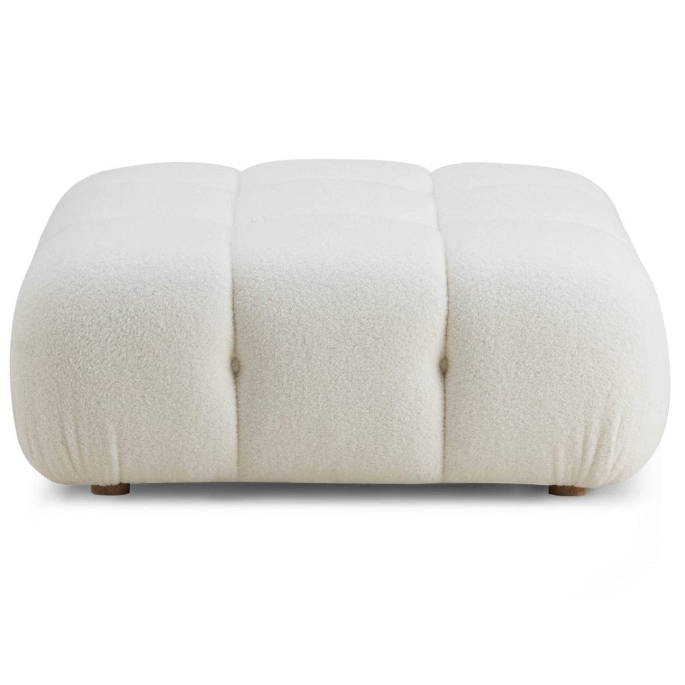 Candelabra Home Calliope Cream Vegan Shearling Modular Collection Sofas