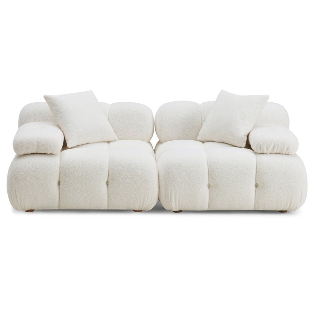 Candelabra Home Calliope Cream Vegan Shearling Modular Collection Sofas TOV-L68923