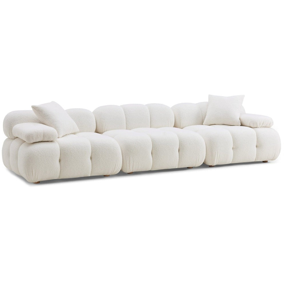 Candelabra Home Calliope Cream Vegan Shearling Modular Collection Sofas TOV-L68924