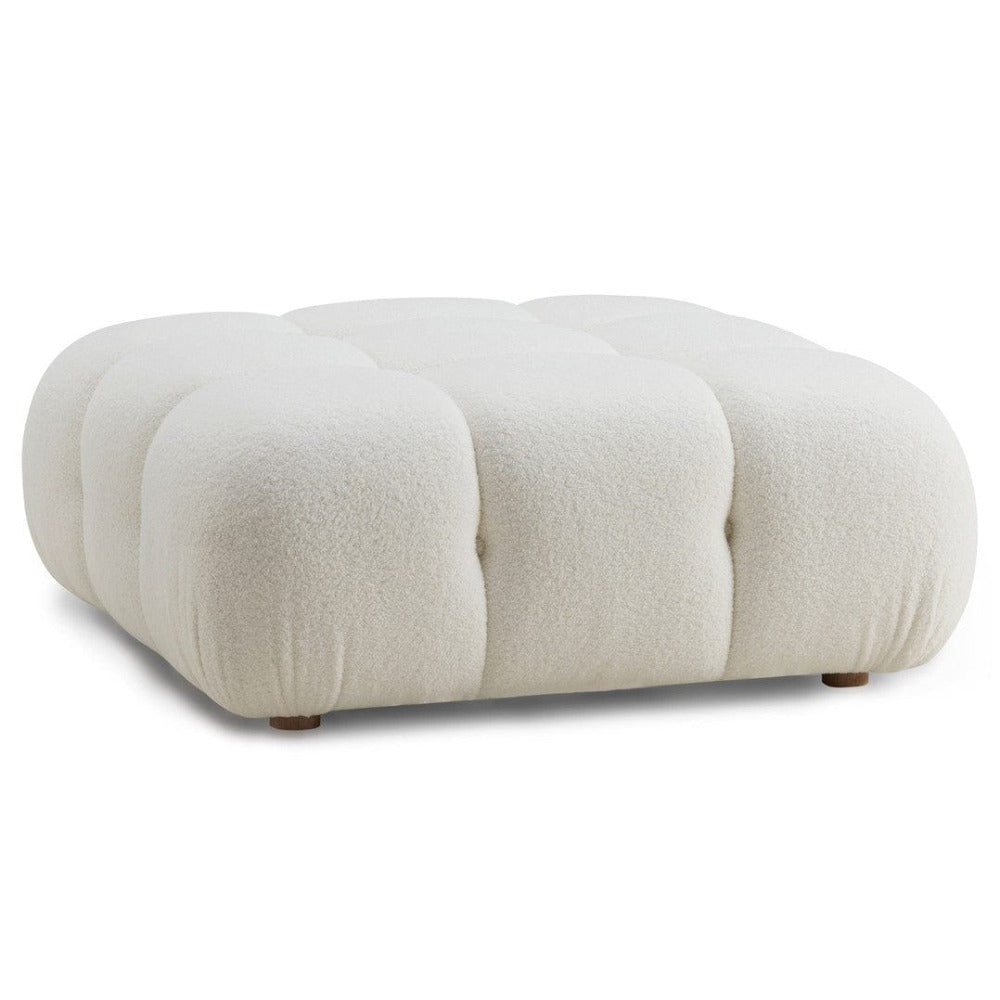 Candelabra Home Calliope Cream Vegan Shearling Modular Collection Sofas TOV-OC68921