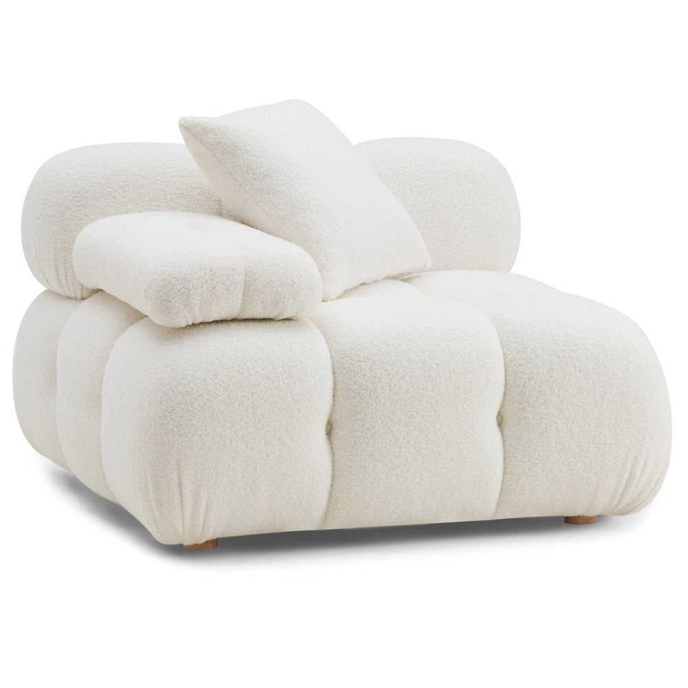 Candelabra Home Calliope Cream Vegan Shearling Modular Collection Sofas TOV-S68919