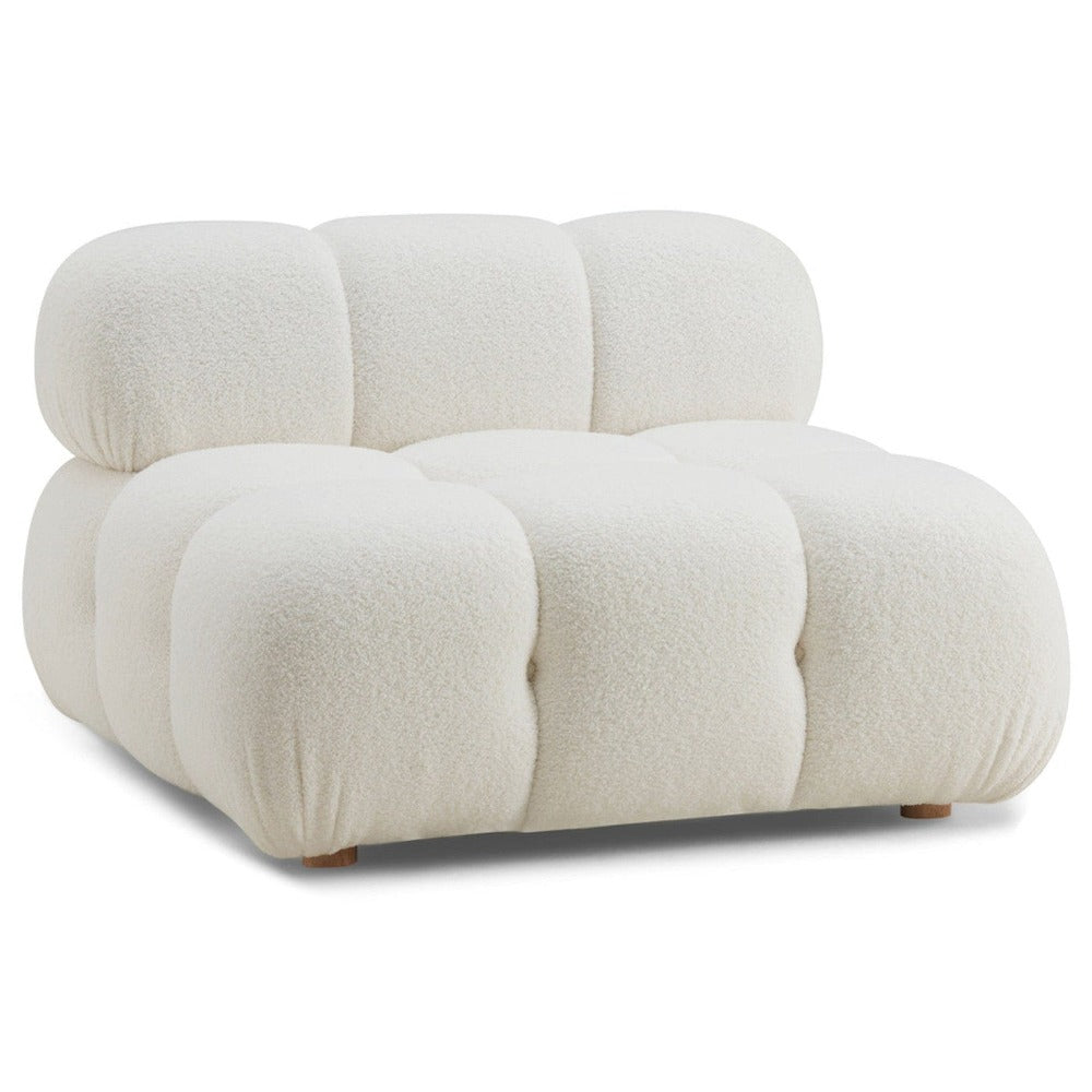Candelabra Home Calliope Cream Vegan Shearling Modular Collection Sofas TOV-S68920