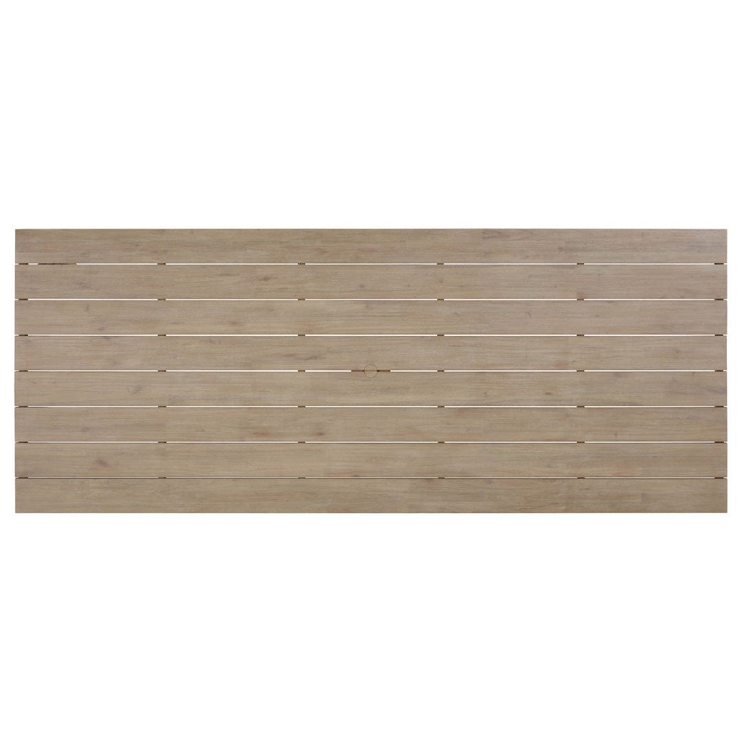 Candelabra Home Cassie Natural Outdoor Rectangular Dining Table Outdoor Dining Tables