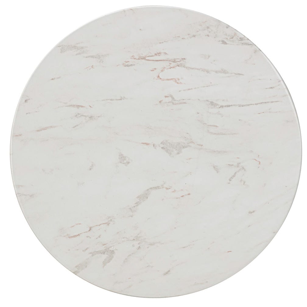 Candelabra Home Chip Marble Print Indoor / Outdoor Side Table Side Tables TOV-OC54316