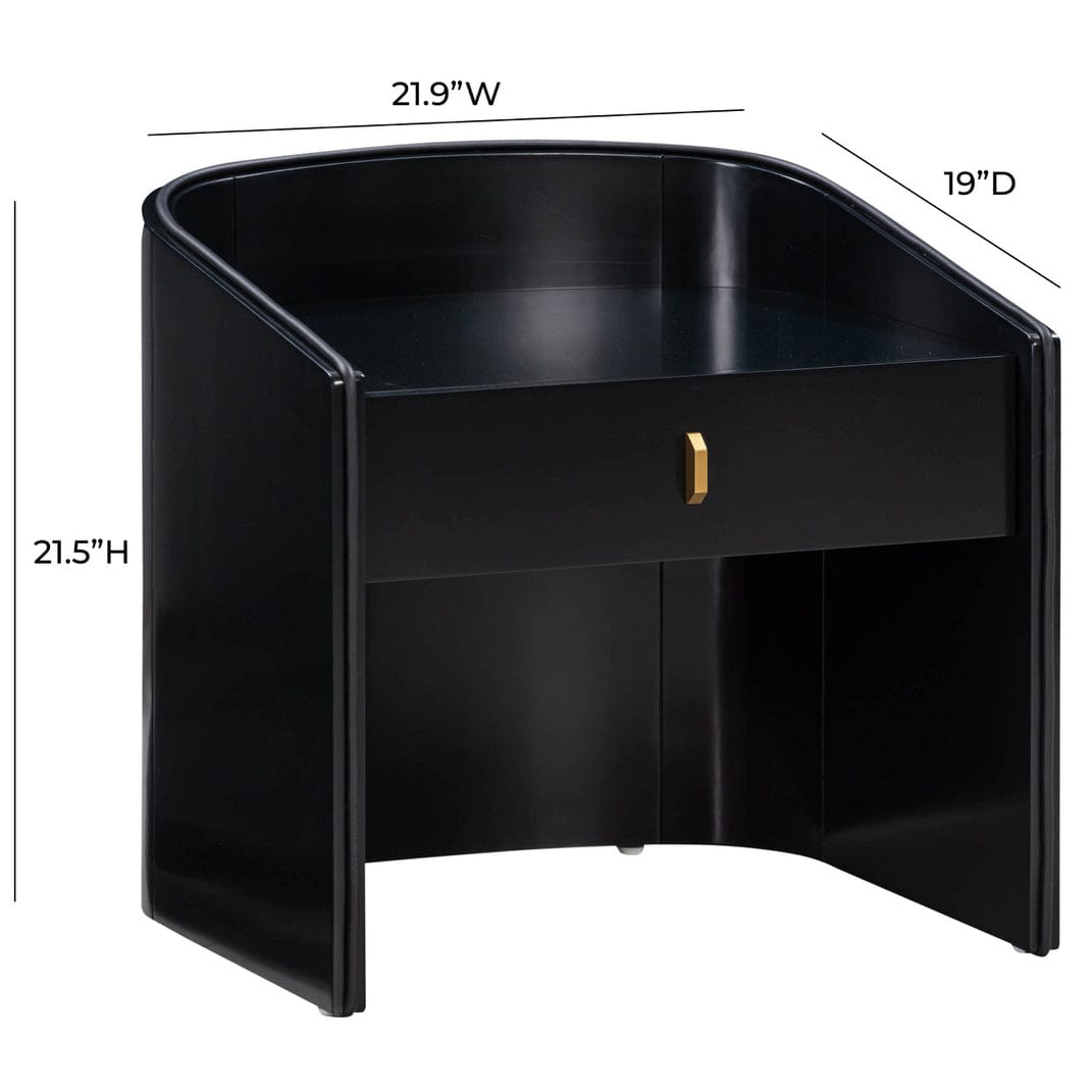 Candelabra Home Collins Nightstand Lacquered Nightstand