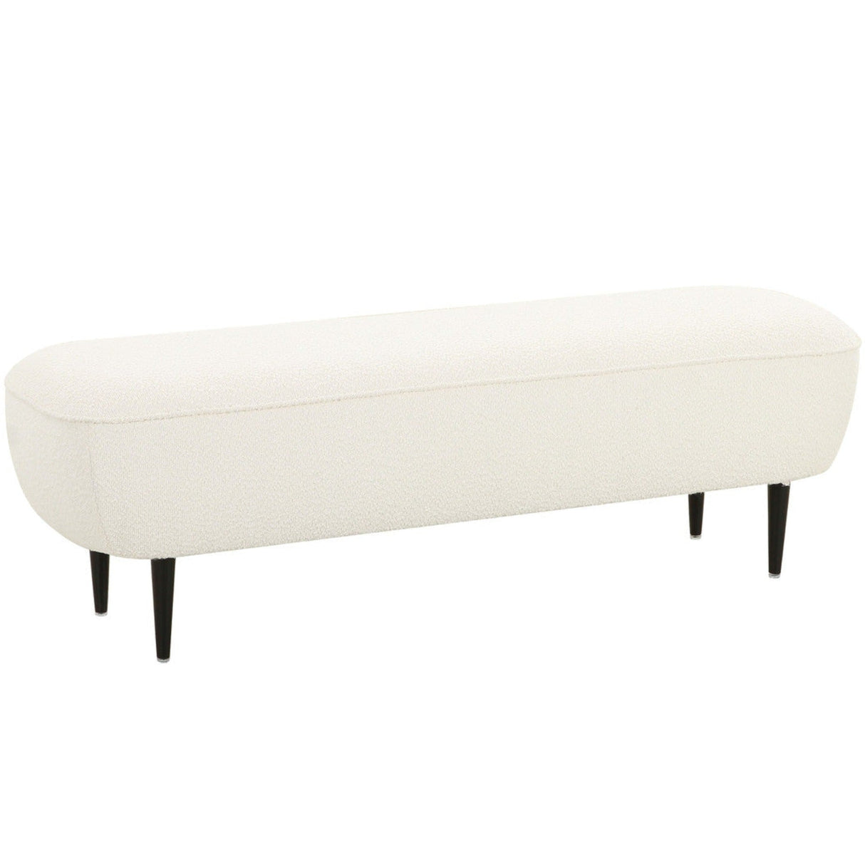 Candelabra Home Denise Cream Boucle Bench Benches TOV-OC68691