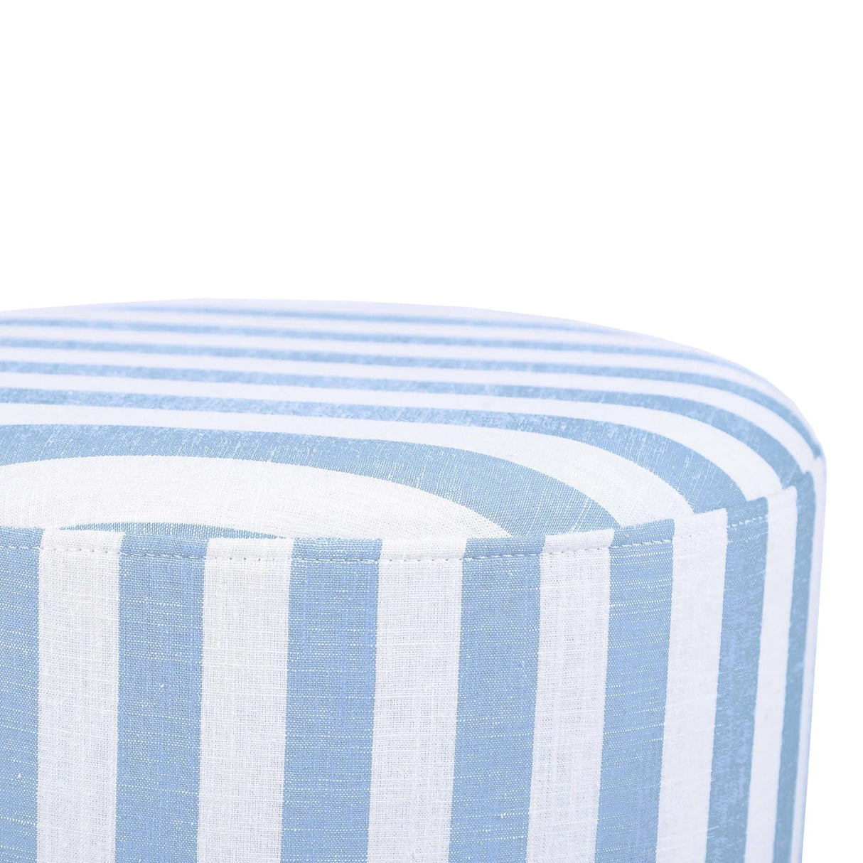 Candelabra Home Dex Striped Linen Ottoman Ottomans