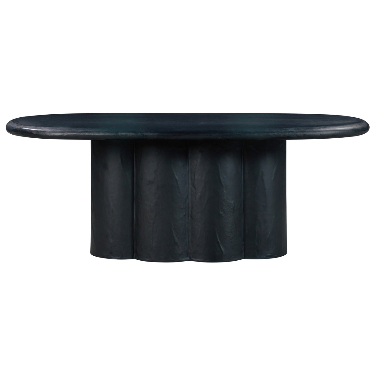 Candelabra Home Elika Faux Plaster Oval Dining Table Dining Tables