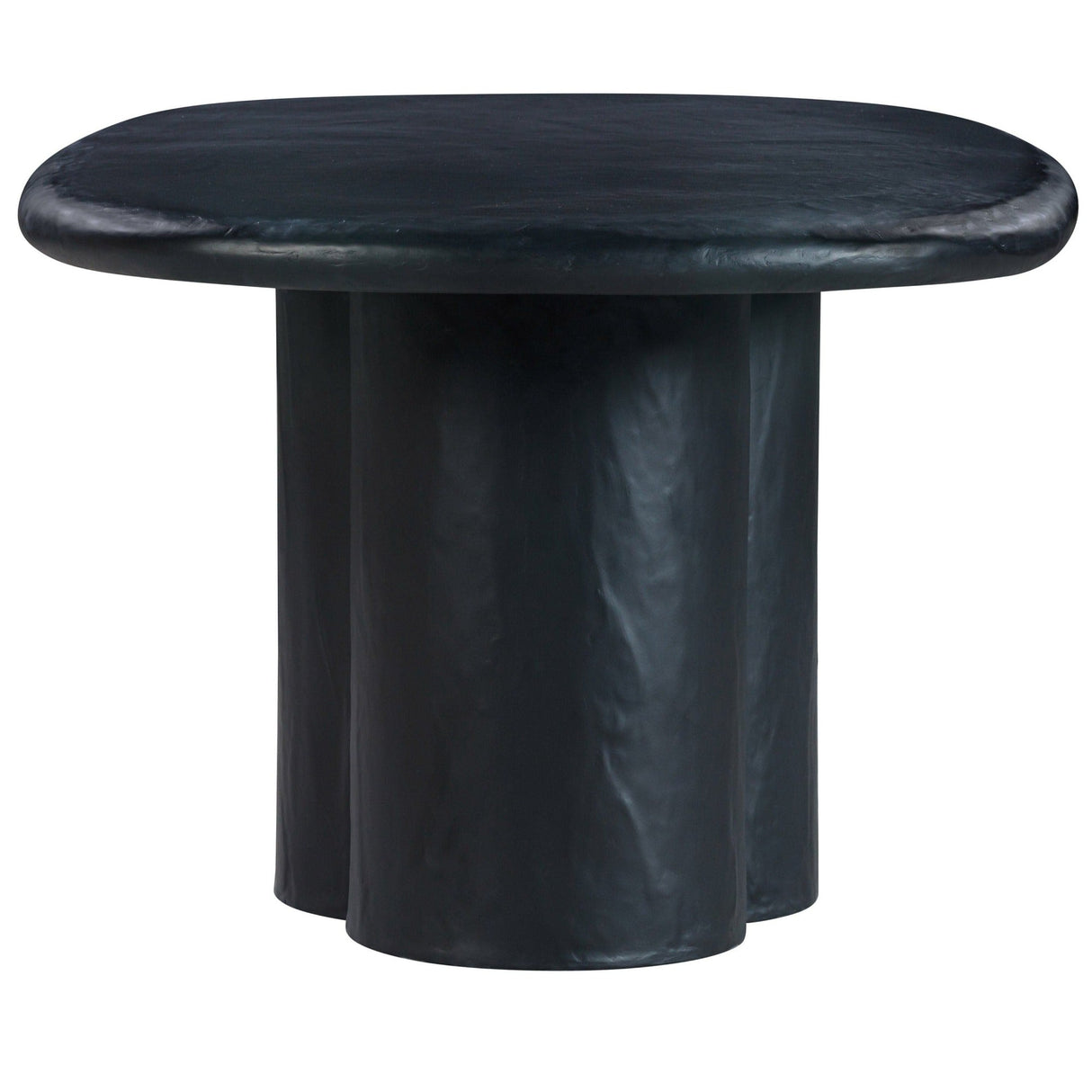 Candelabra Home Elika Faux Plaster Oval Dining Table Dining Tables