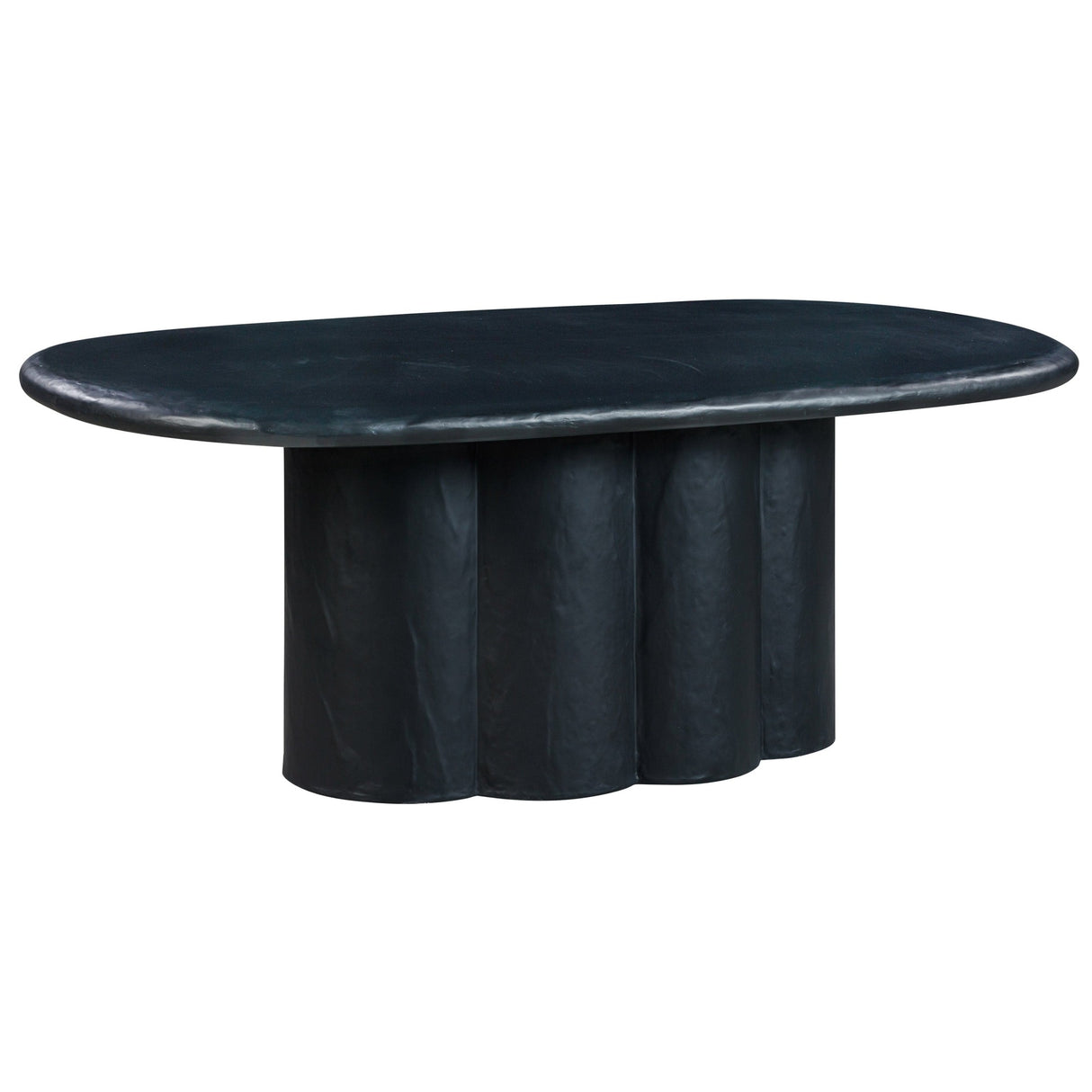 Candelabra Home Elika Faux Plaster Oval Dining Table Dining Tables