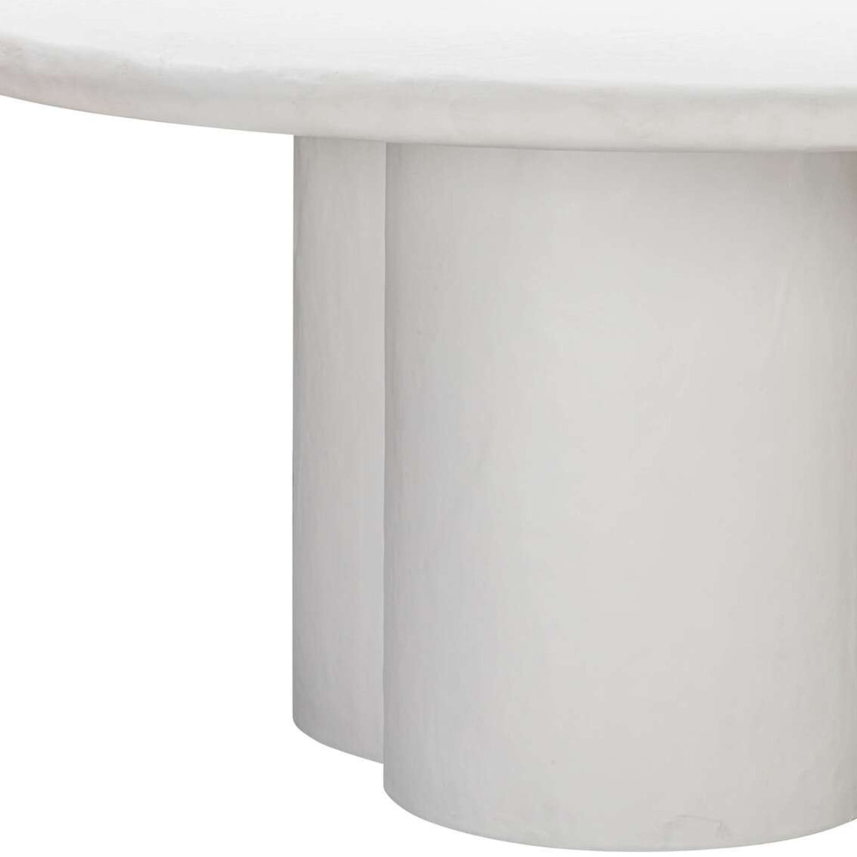 Candelabra Home Elika Faux Plaster Round Dining Table Dining Tables