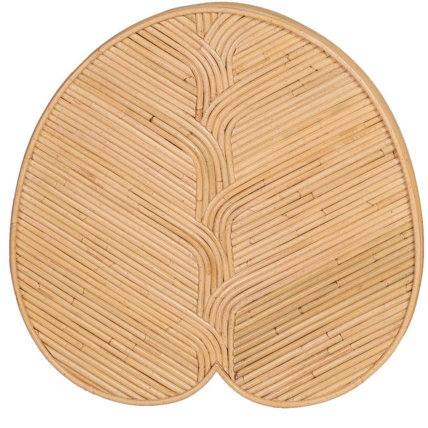 Candelabra Home Felicia Lilypad Side Table Rattan Nesting Tables