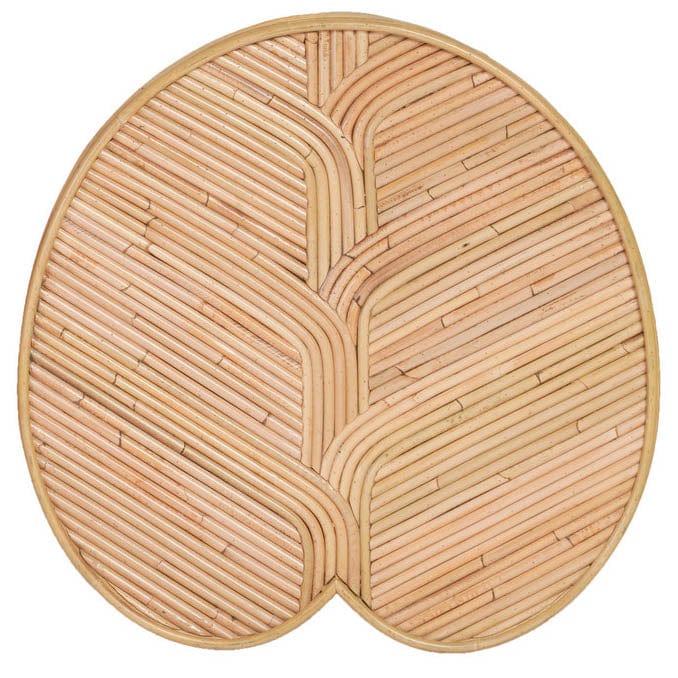 Candelabra Home Felicia Lilypad Side Table Rattan Nesting Tables