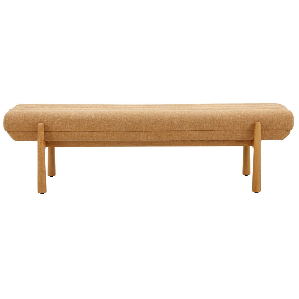 Candelabra Home Julianna Sunflower Yellow Heavy Linen Bench Upholstered Bench TOV-OC68937
