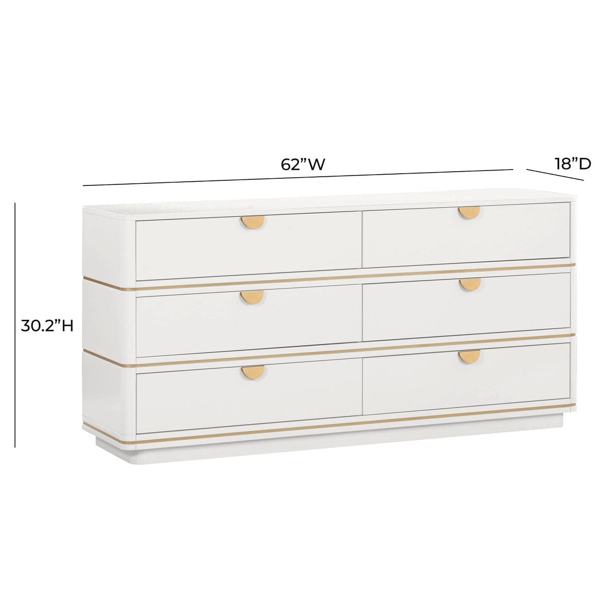 Candelabra Home Julietta 6 Drawer Dresser Dressers