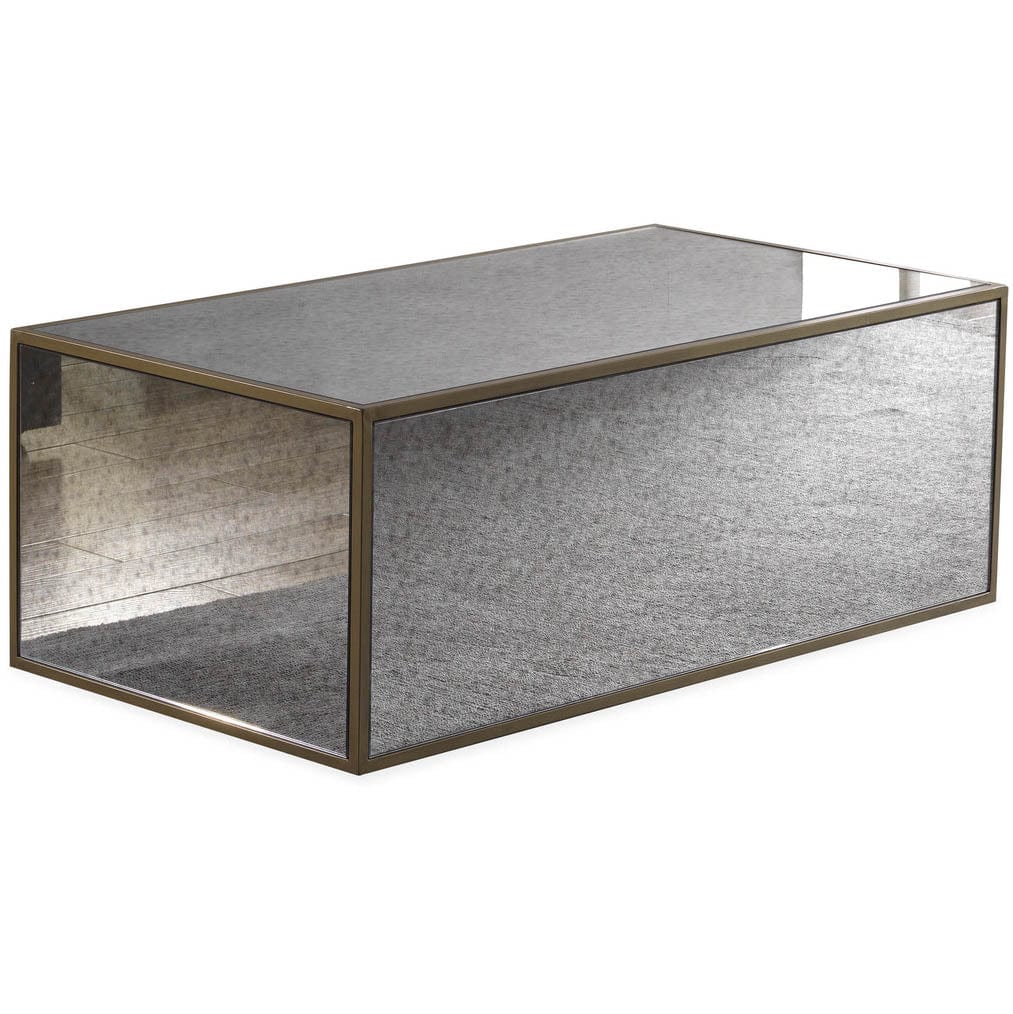 Candelabra Home Lana Mirrored Coffee Table by Inspire Me Home Decor Mirrored Coffee Table