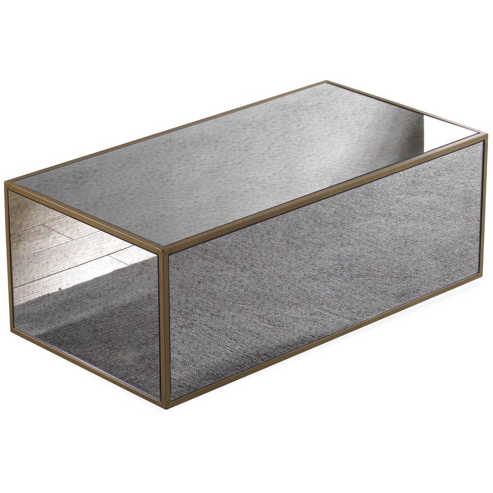 Candelabra Home Lana Mirrored Coffee Table by Inspire Me Home Decor Mirrored Coffee Table