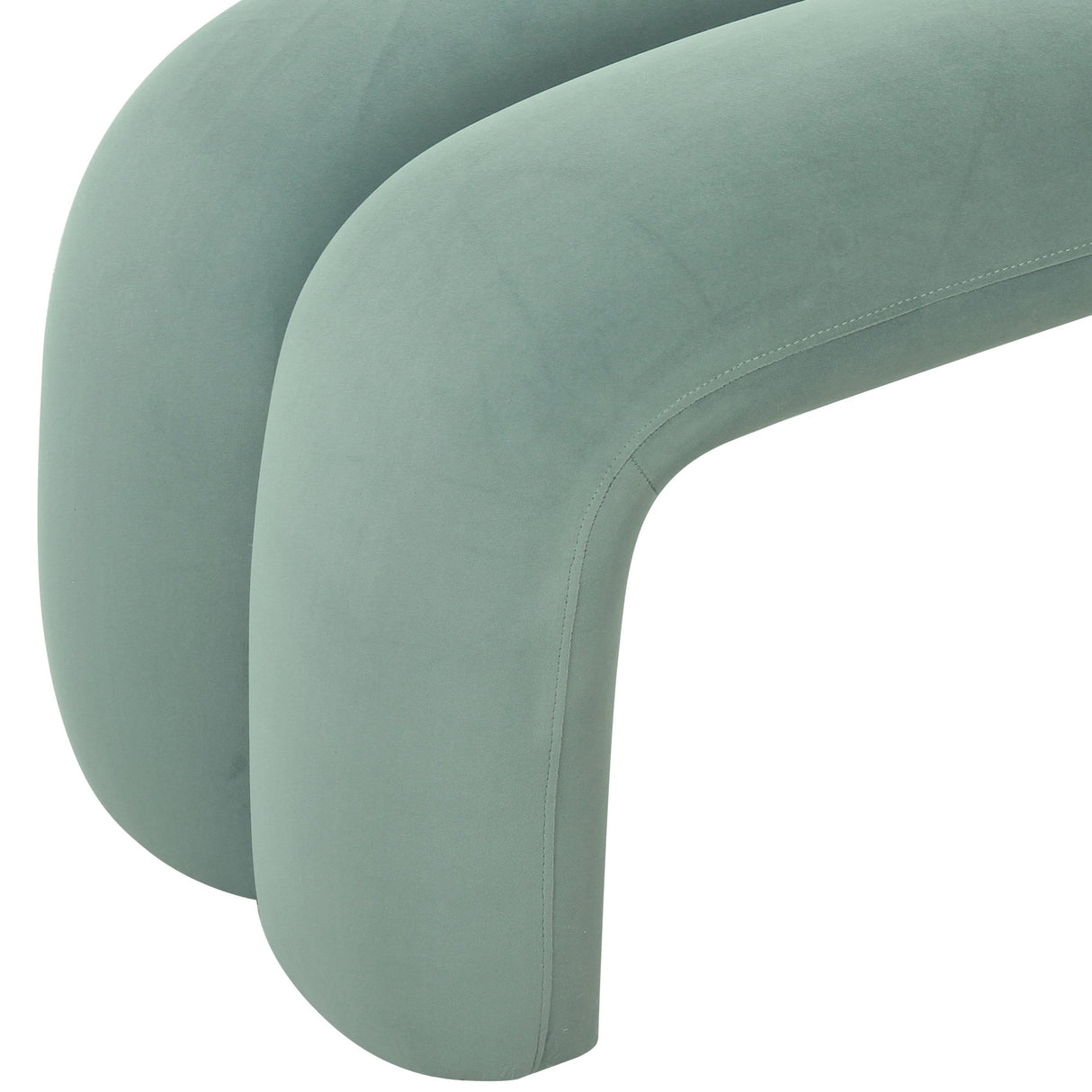 Candelabra Home Leigh Velvet Channeled Bench Velvet Bench