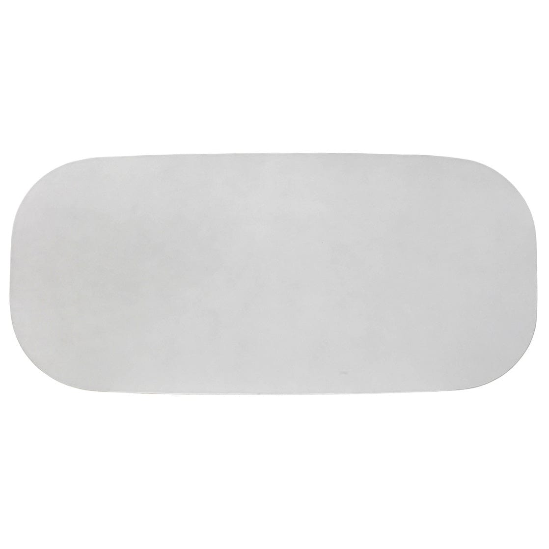 Candelabra Home Margot Light Grey Faux Plaster Indoor / Outdoor Concrete 83" Oval Dining Table Outdoor Dining Table TOV-O54297