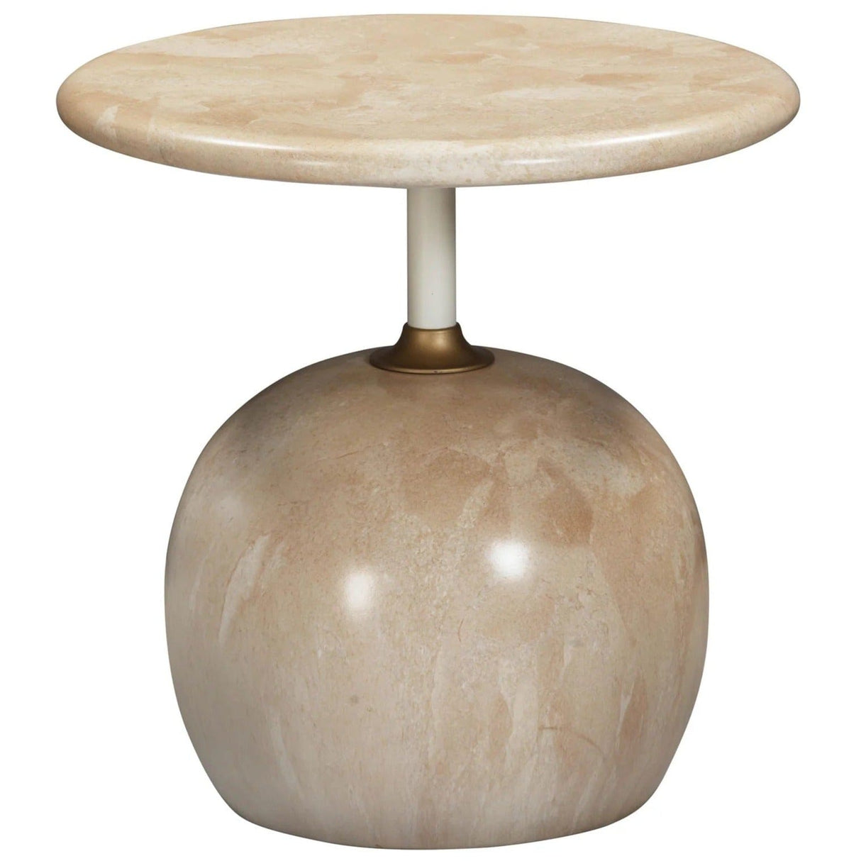 Candelabra Home Mire Rose Faux Marble Side Table Side Tables TOV-OC54288