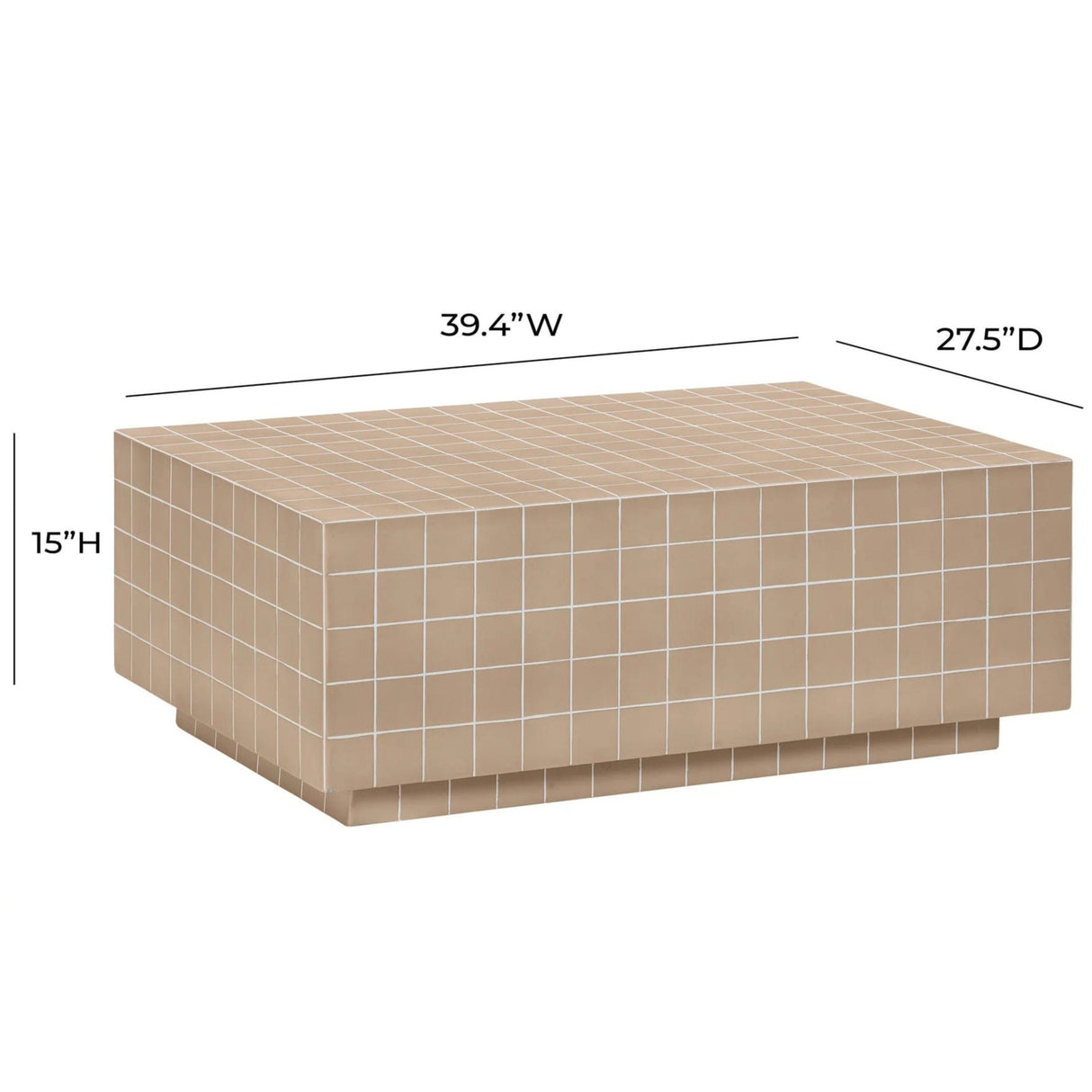 Candelabra Home Mixie Tile Indoor/Outdoor Coffee Table Coffee Tables