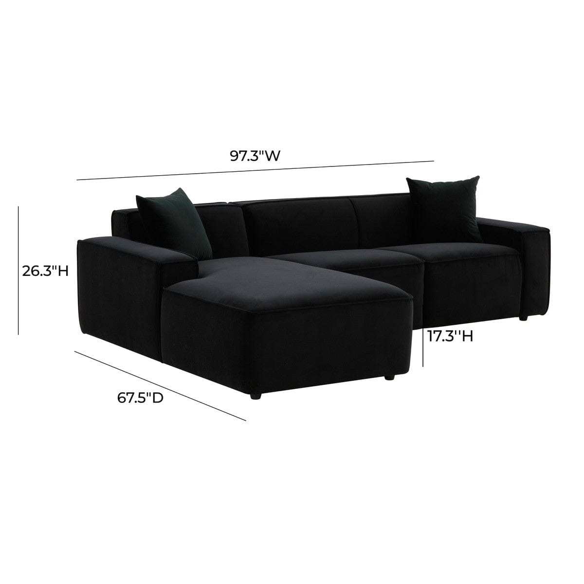 Candelabra Home Olafur Sectional Upholstered Sectional
