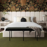 Candelabra Home Palani Velvet Bed Bed with Panel Insert Options