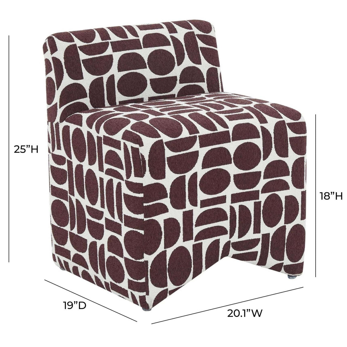 Candelabra Home Pippa Geometric Jacquard Weave Stool Stools