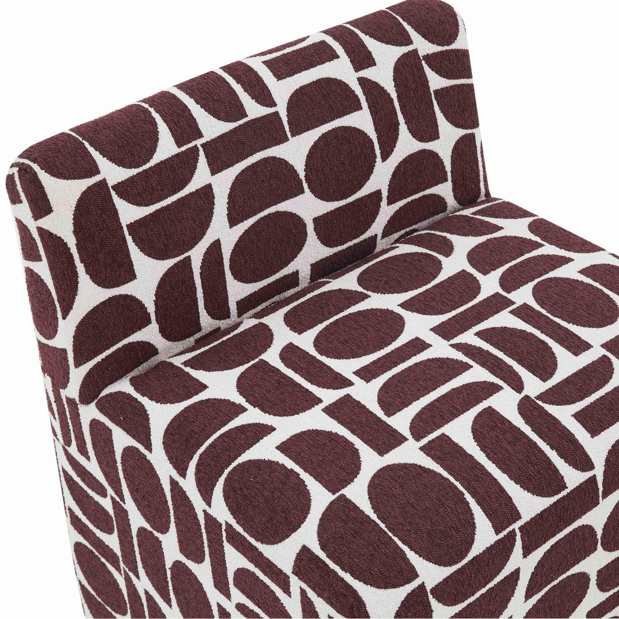 Candelabra Home Pippa Geometric Jacquard Weave Stool Stools