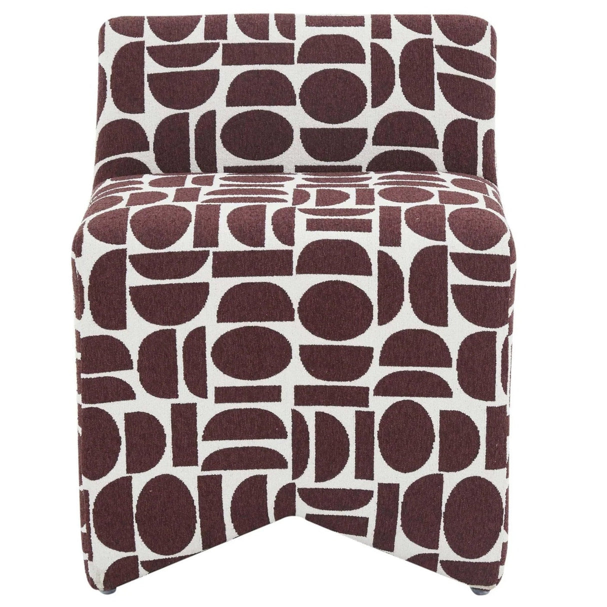 Candelabra Home Pippa Geometric Jacquard Weave Stool Stools