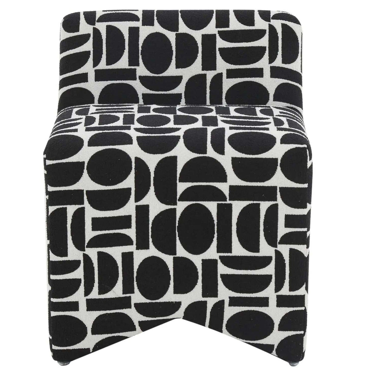 Candelabra Home Pippa Geometric Jacquard Weave Stool Stools