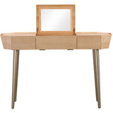 Candelabra Home Sadie Natural Maple Vanity Desk Vanity Desk TOV-H54267